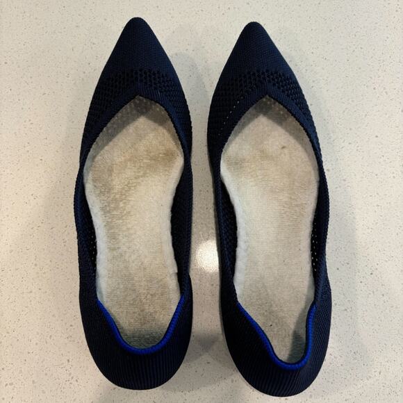 Rothy’s The Point Maritime Lattice Knit Flats Size 7 - Picture 6 of 6